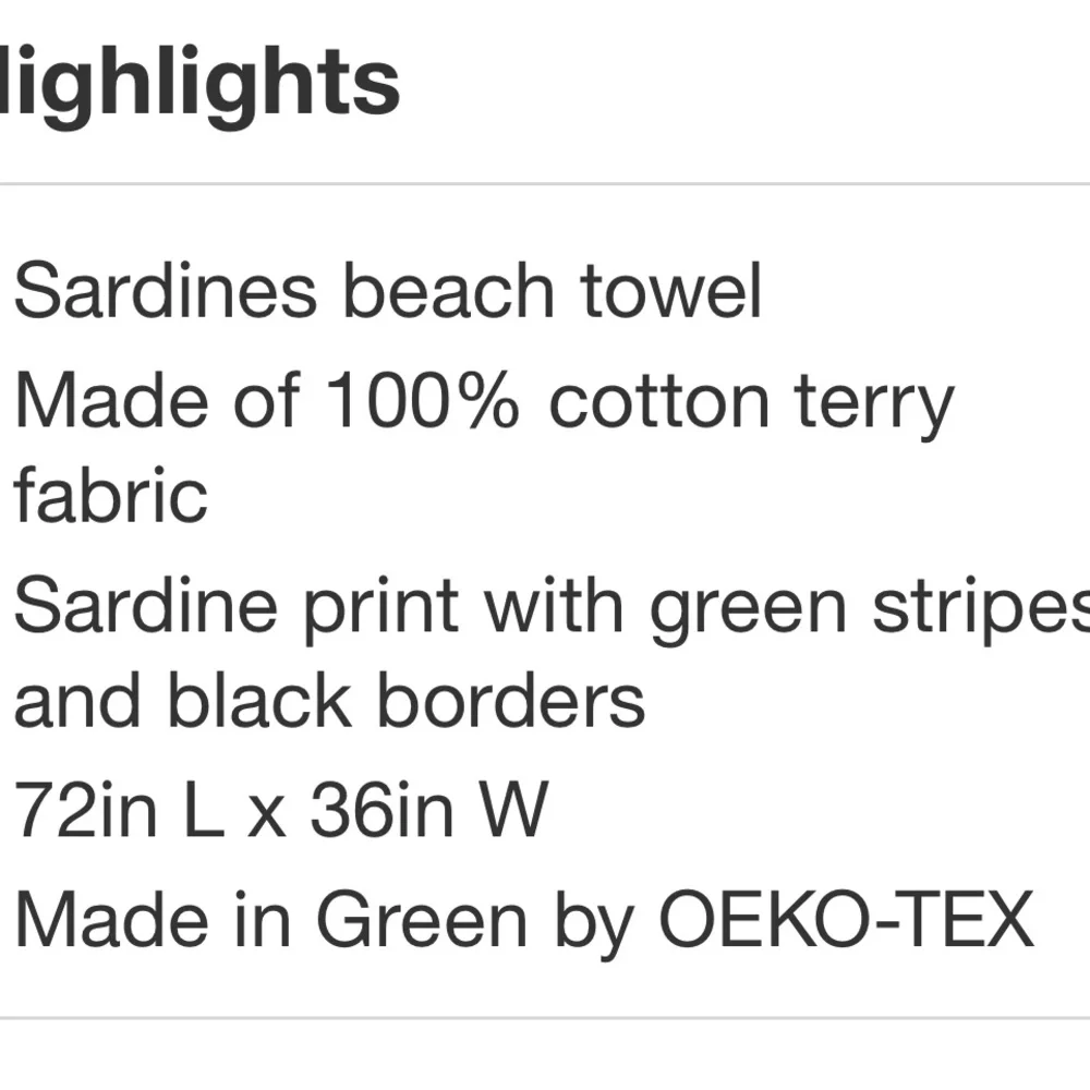 ROOM ESSENTIALS NWT sardines back towel -72x36